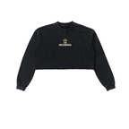 Uncommon OG Snow Washed Raw Edge Cropped Sweatshirt