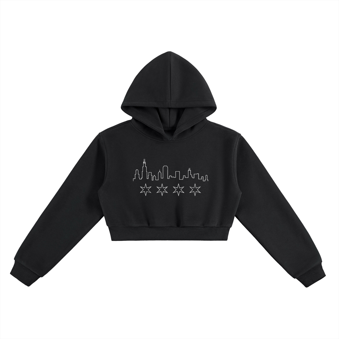 Uncommon Skyline Essential Cropped Hoodie