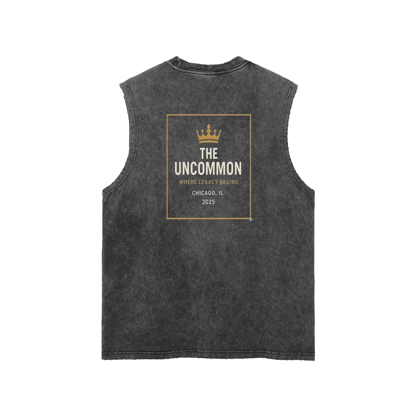 Uncommon OG Snow Washed Frayed Hem Tank Top
