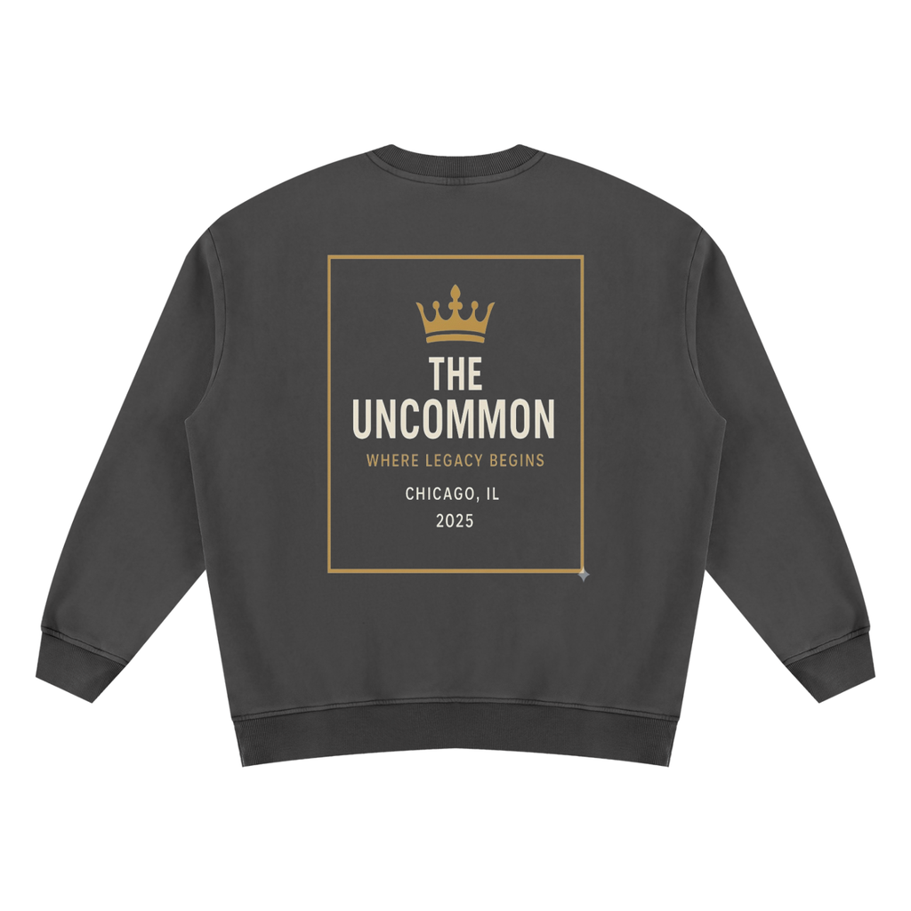 Unisex Vintage Wash Fleece Sweatshirt - No Matter What Front/OG Uncommon Back