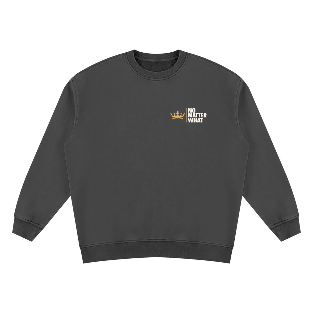 Unisex Vintage Wash Fleece Sweatshirt - No Matter What Front/OG Uncommon Back