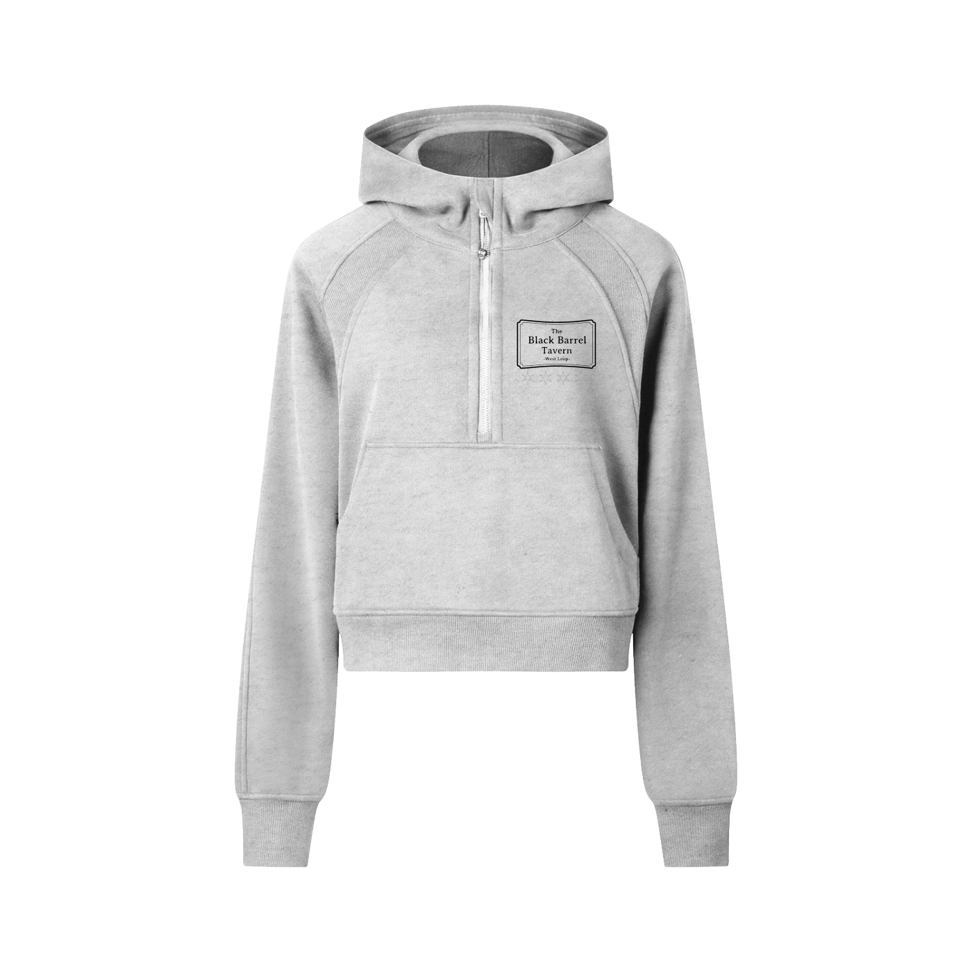 Turkey Trot Cropped Half-Zip Hoodie