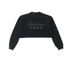 Uncommon OG Snow Washed Raw Edge Cropped Sweatshirt