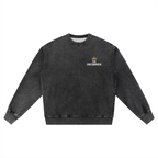 Uncommon Snow Wash Oversized Crewneck Sweatshirt