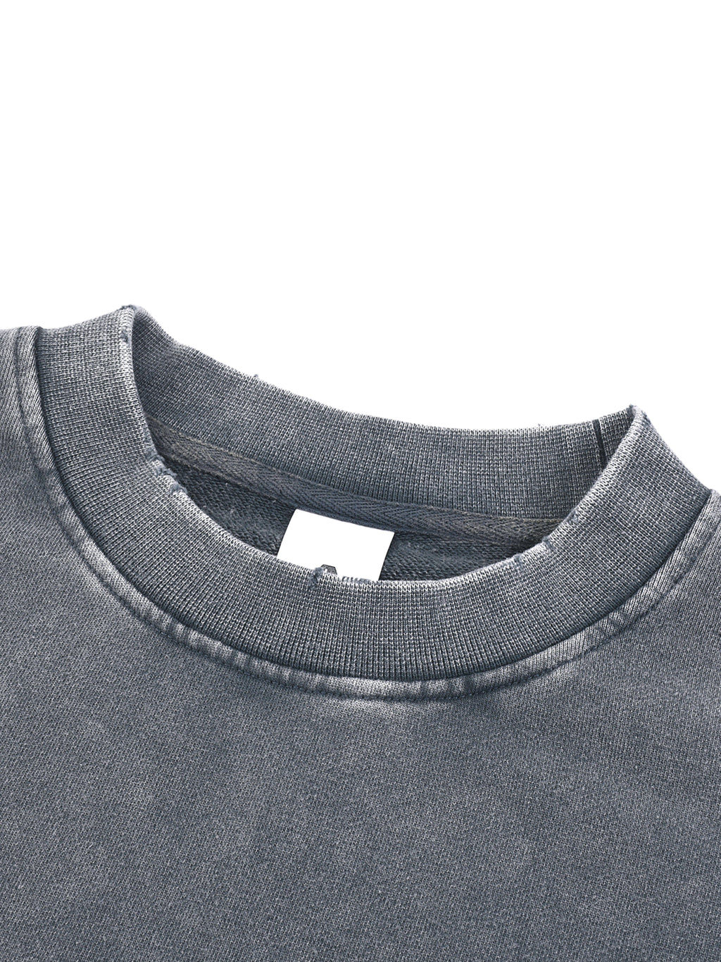 Uncommon OG Snow Washed Raw Edge Cropped Sweatshirt