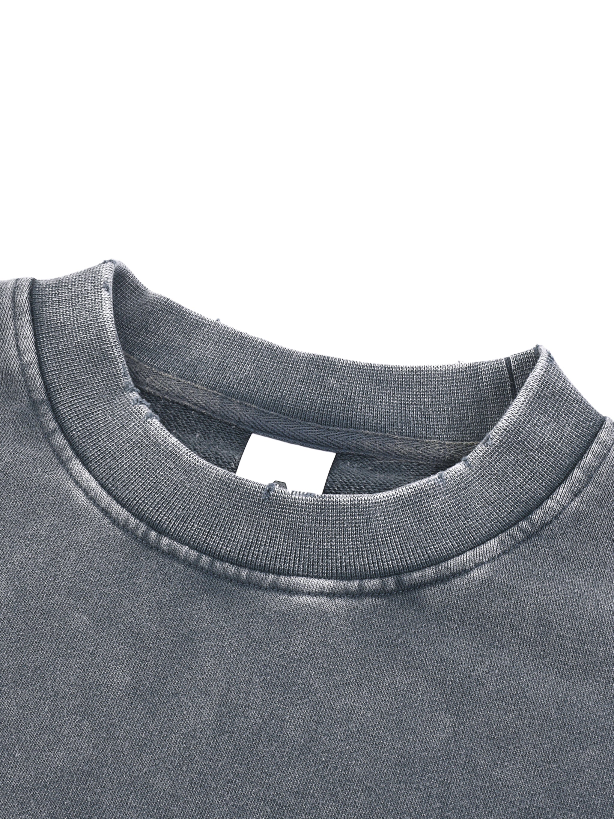 Uncommon OG Snow Washed Raw Edge Cropped Sweatshirt