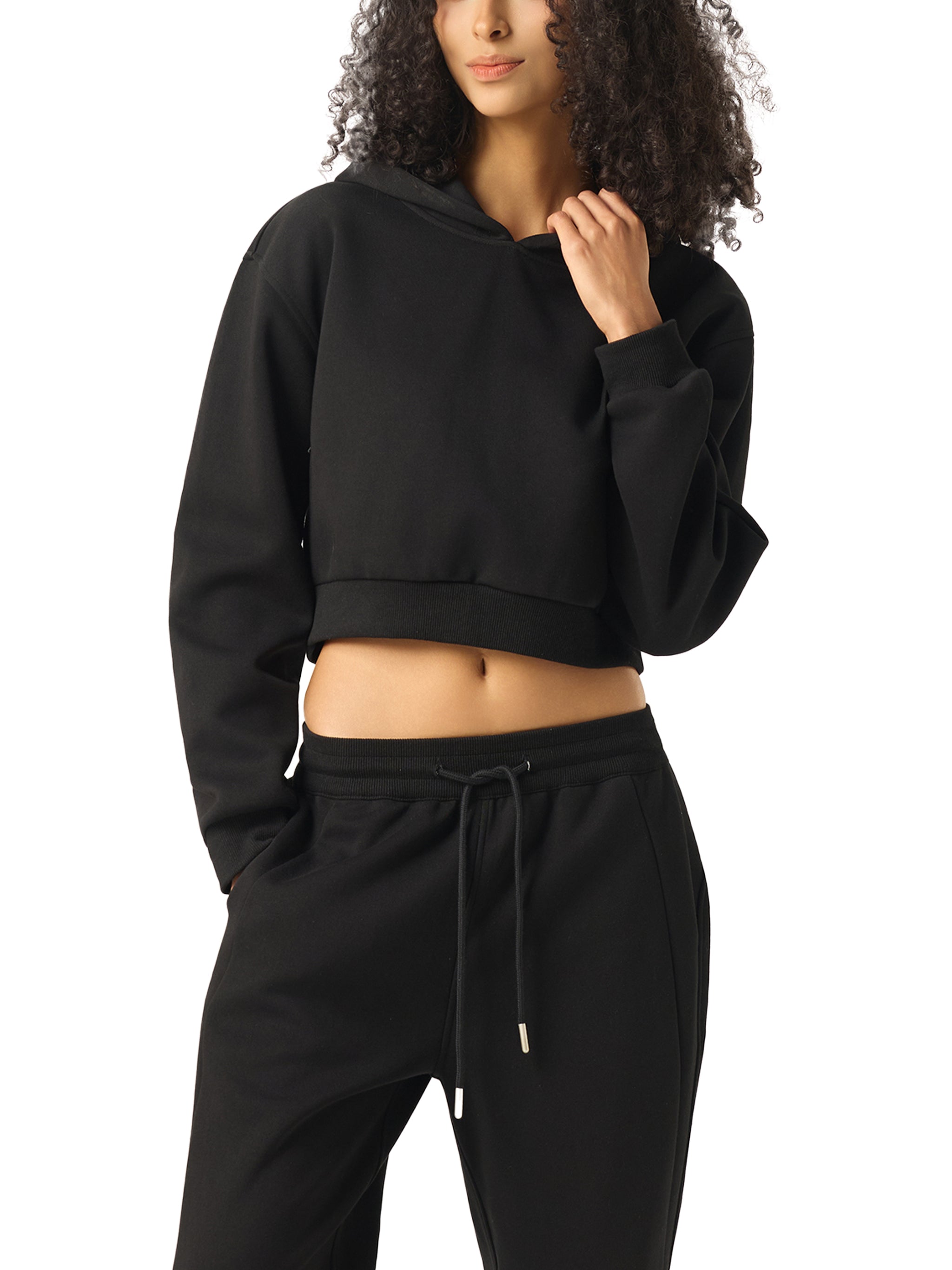 Uncommon Skyline Essential Cropped Hoodie